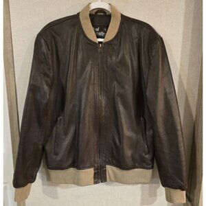 Ladies Real Leather Jacket Collarless Short Coat Brown Jacket NEW